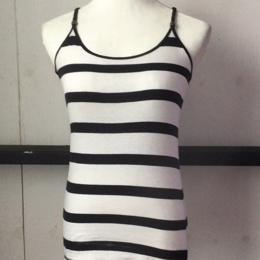 Derek Heart summery striped thin strap tank top
